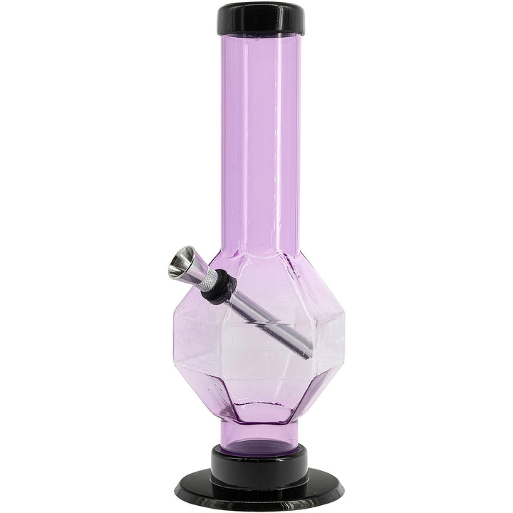 Acrylic Diamond Bong 9-12"  - Multiple Colors