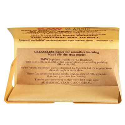 RAW Supreme Natural Rolling Papers | Kingsize - Headshop.com