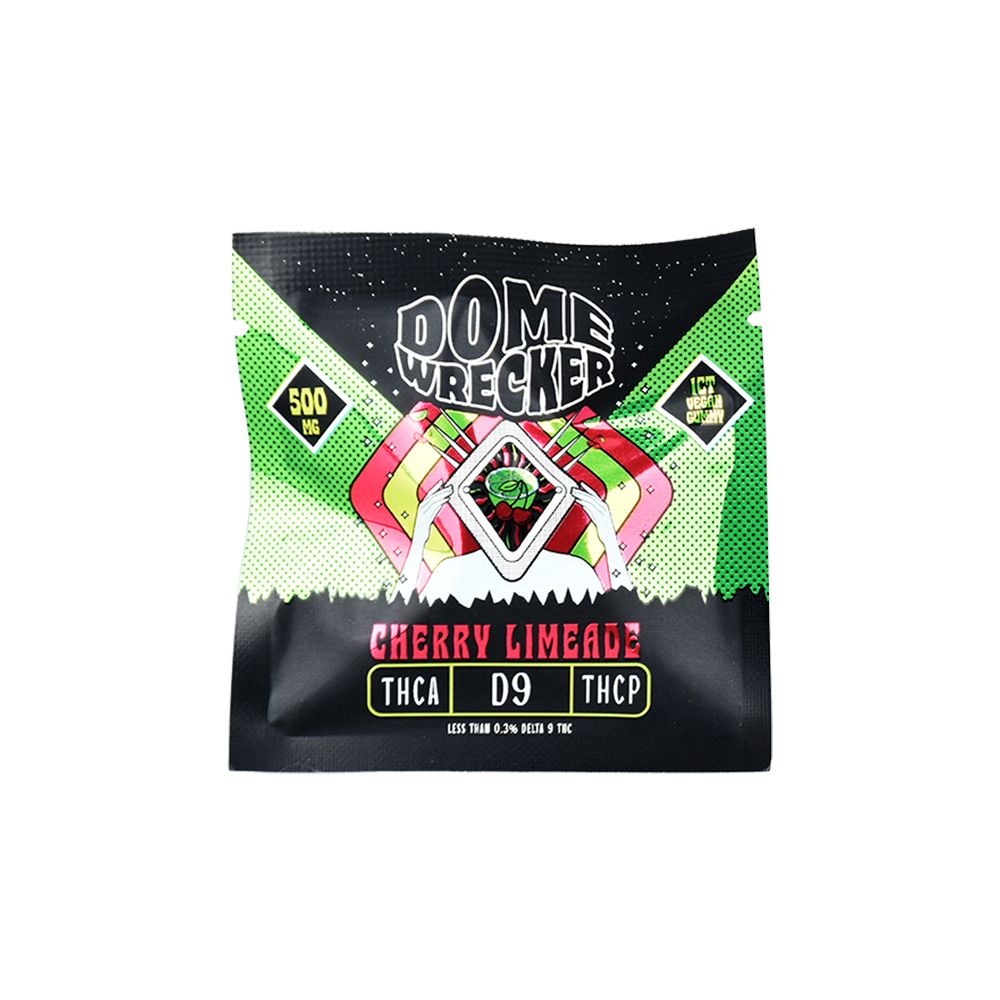HiXotic Dome Wrecker D9+THCA+THCP Vegan Gummy | 500mg | 20pk - Headshop.com