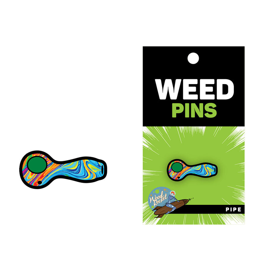 Weed Pipe with Swirled Color Fill - Headshop.com