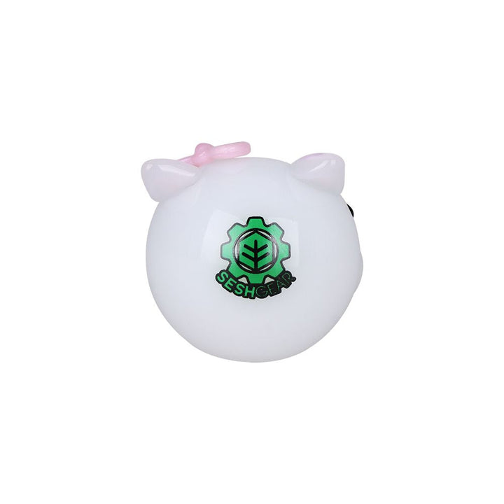 SeshGear Cute Kitty Glass Spoon Pipe - 4"