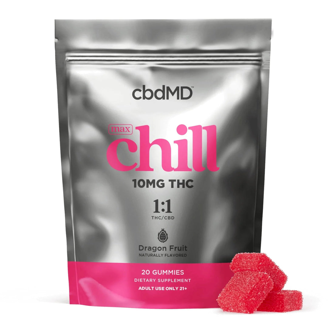 cbdMD Delta 9 THC Chill Gummies 200MG - Dragon Fruit - Headshop.com