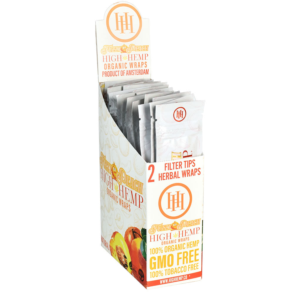 25PC DISP - High Hemp Organic CBD Wraps - 2pk - Headshop.com