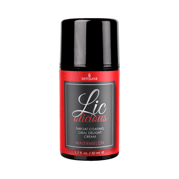 Sensuva Lic-o-licious Throat Coating Oral Delight Cream Watermelon 1.7 oz. - Headshop.com