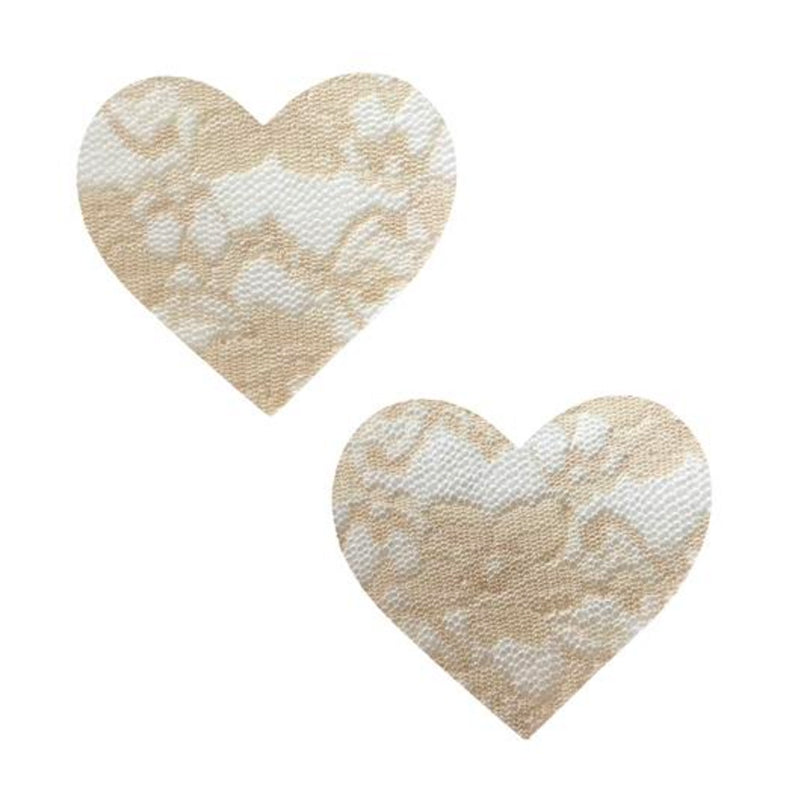 Neva Nude Toffee Lace I Heart U Pasties - Headshop.com