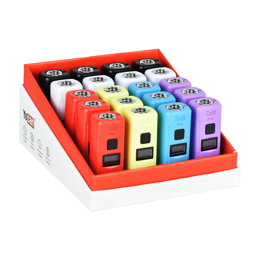 Yocan Kodo Pro 510 Box Mod | 400mAh | Assorted Colors | 20pc Display - Headshop.com
