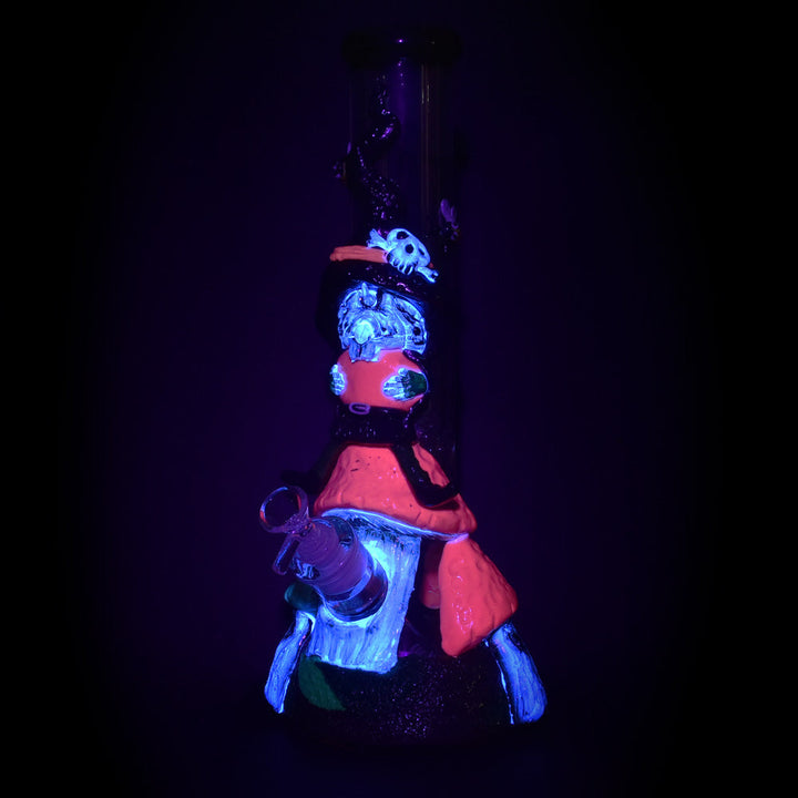 Witch Way 3D Painted Beaker Water Pipe - 14" / 14mm F - Headshop.com