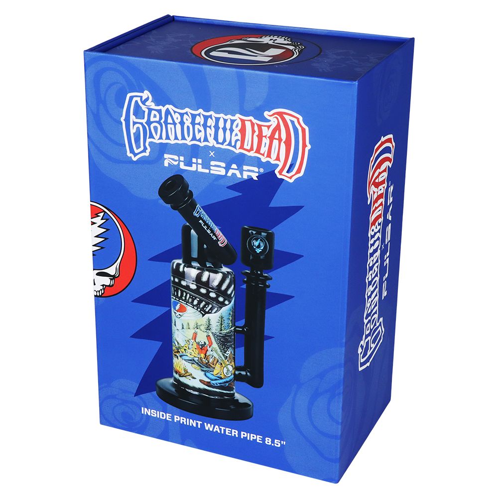 Grateful Dead x Pulsar Inside Print Water Pipe - 8.5" / 14mm F / UFO Jam - Headshop.com