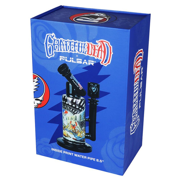 Grateful Dead x Pulsar Inside Print Water Pipe - 8.5" / 14mm F / UFO Jam - Headshop.com