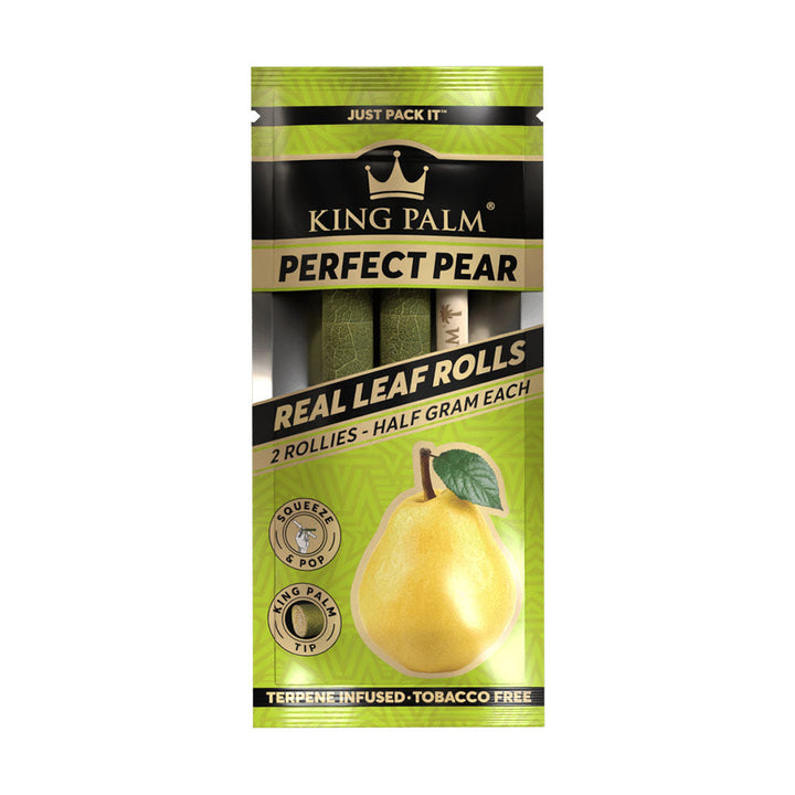 King Palm Hand Rolled Leaf | 2pk | Rollie | 20pc Display - Headshop.com