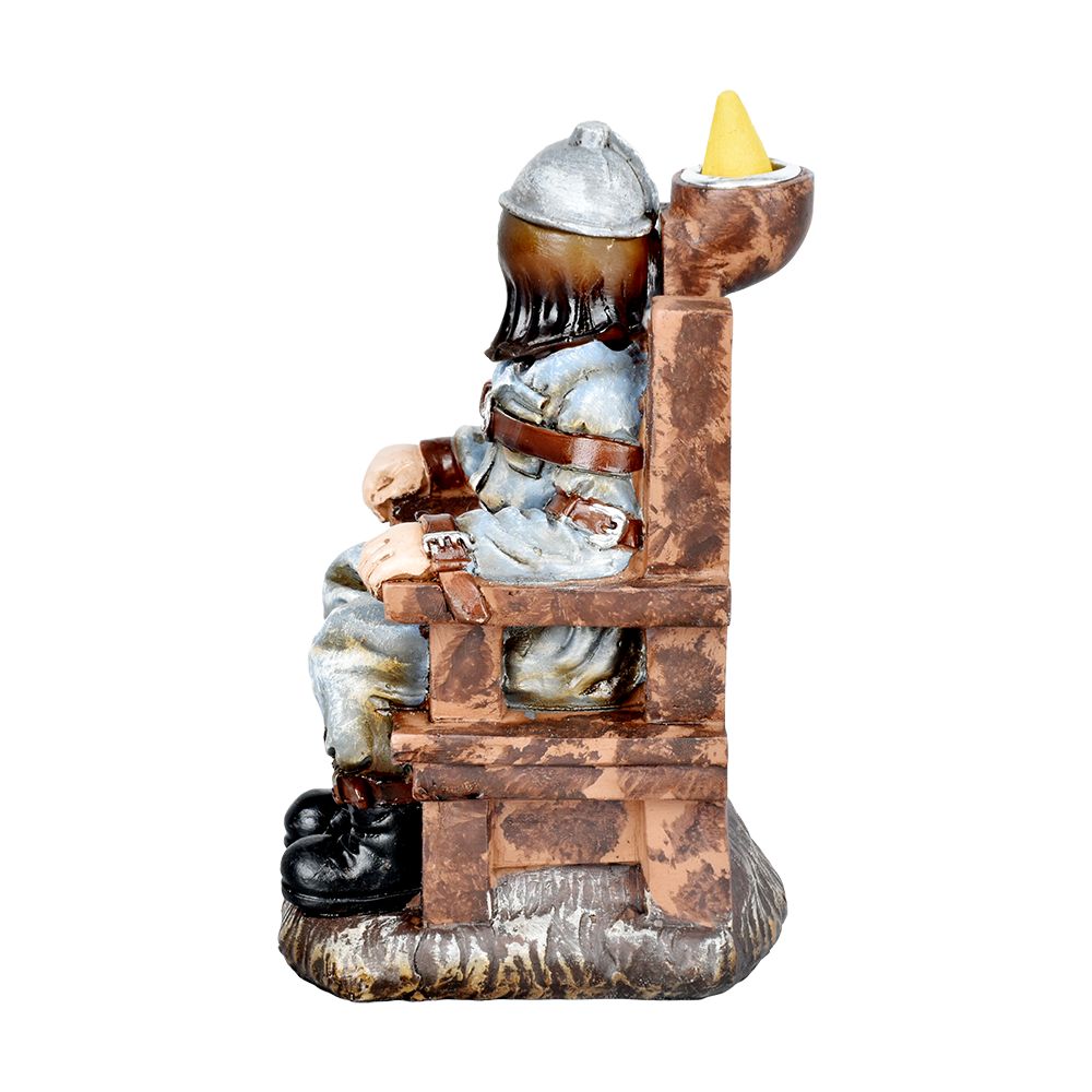 Electric Chair Polyresin Backflow Incense Burner - 6.5" - Headshop.com