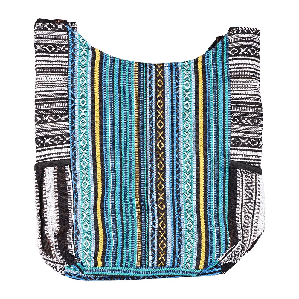 ThreadHeads Lotus Blooming Aztec Patchwork Shoulder Sling Bag - 16"x15" - Headshop.com