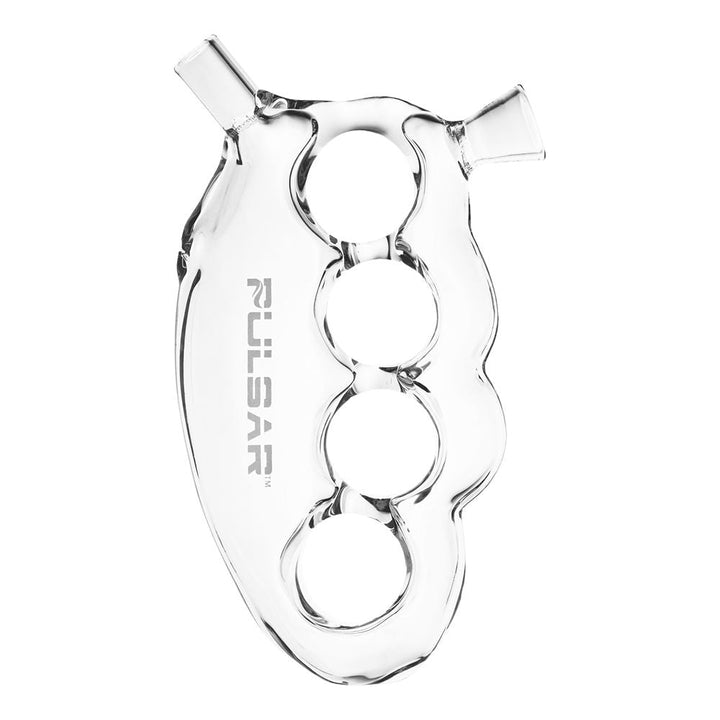 Pulsar Knuckle Bubbler Glass Cone Holder - 5.5" / Clear