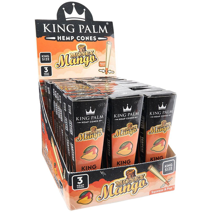 King Palm Hemp Cones | 3pc | King Size | 30pk Display - Headshop.com