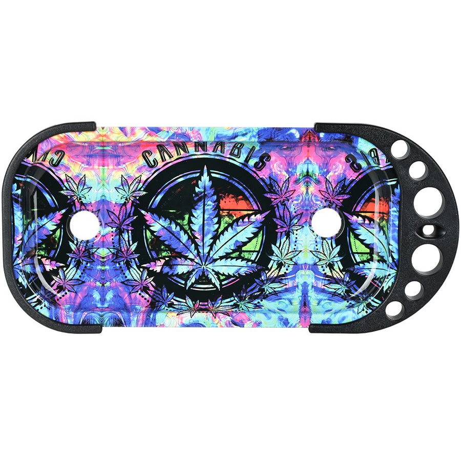 Elevated Metal Rolling Tray & Cone Loader Kit - Tie Dye Leaf - Headshop.com