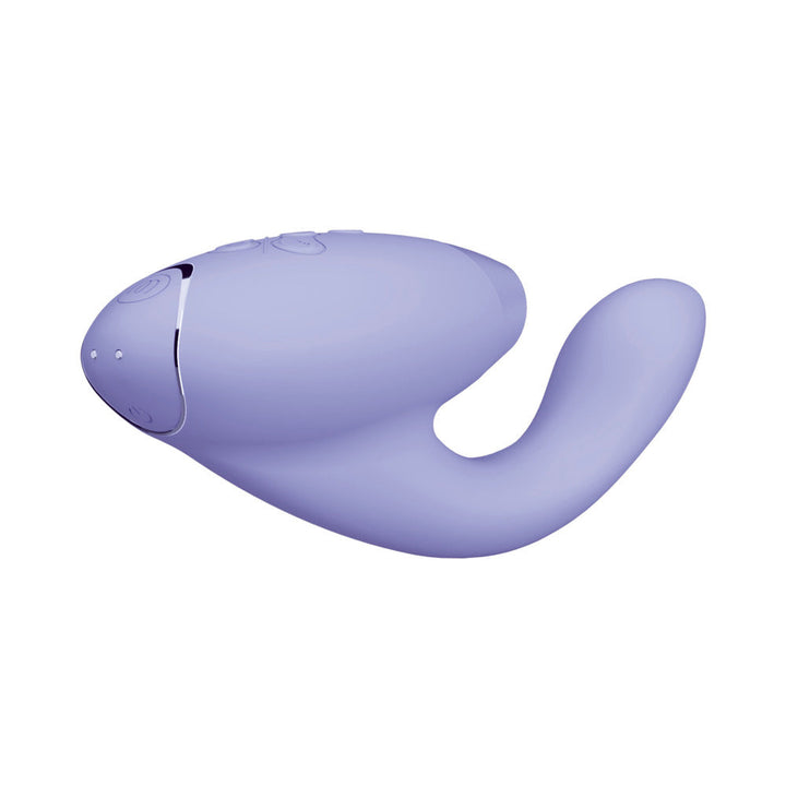 Womanizer Duo 2 Rechargeable Dual Stimulation Pleasure Air and G-Spot Vibrator Lilac - Headshop.com