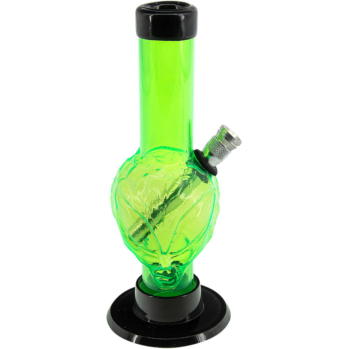 Mini Skull Acrylic Bong - 6" Tall - Multiple Colors