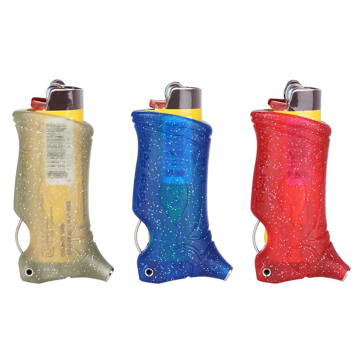25CT DISPLAY - Toker Poker Lighter Sleeve - Sparkles / Assorted Colors