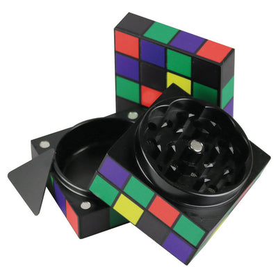 Puzzle Cube Grinder - 4pc / 2" - Headshop.com