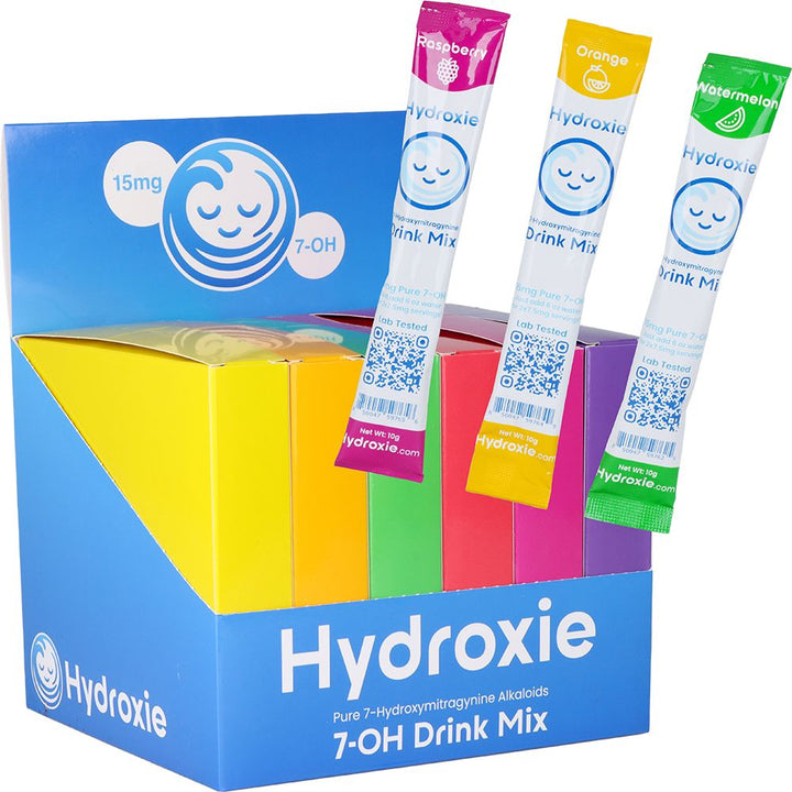 Hydroxie 7-Hydroxymitragynine Drink Mix | 15mg | 10g | 90pk Display - Headshop.com