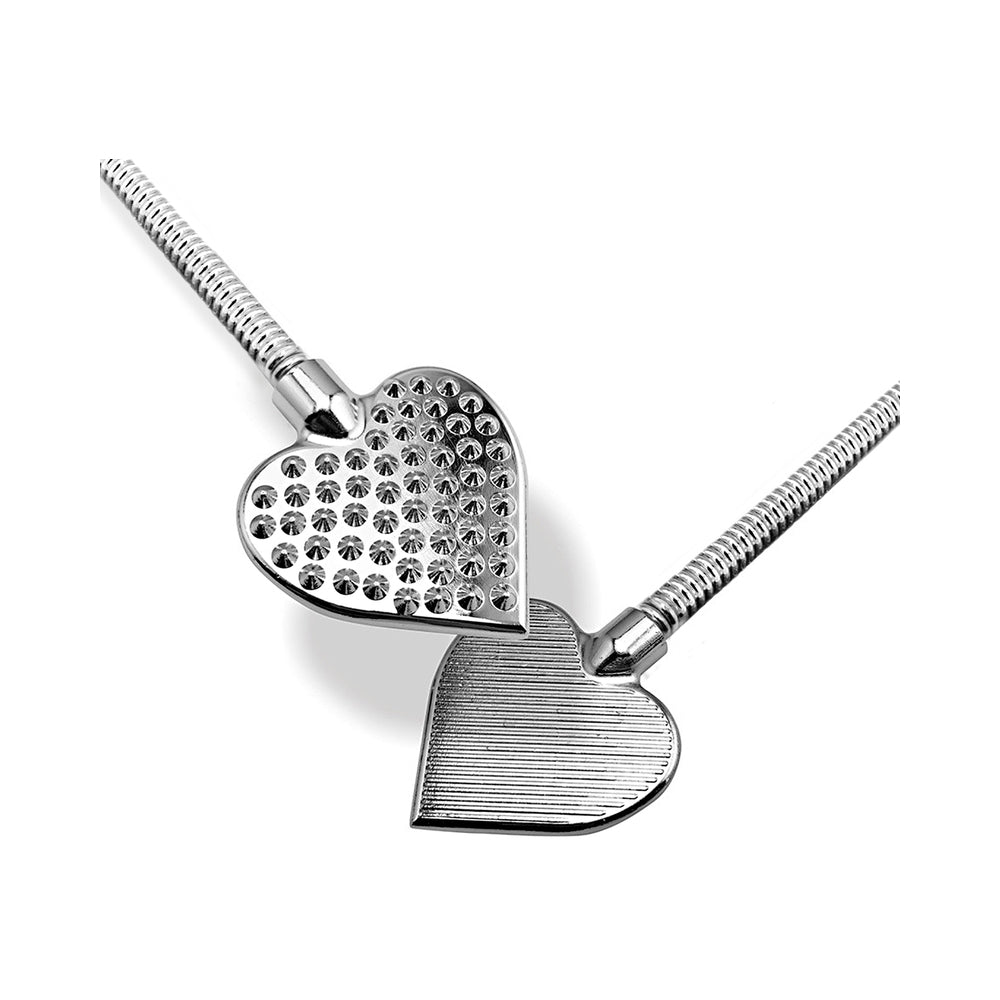 Nixie Metal Riding Crop Flaming Heart - Headshop.com