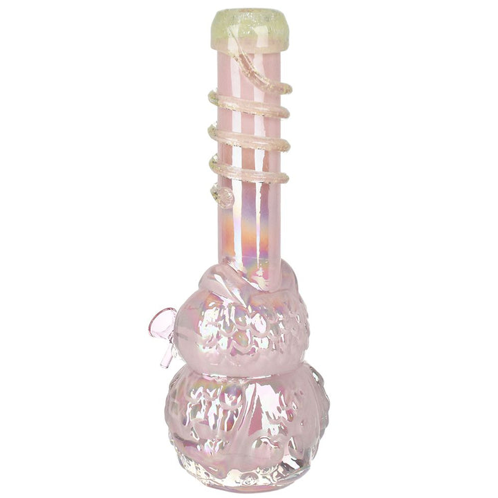 Iridescent Owl Soft Glass Water Pipe - 12" / 14mm F - Headshop.com