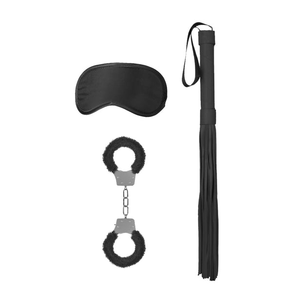Ouch! Black & White Introductory Bondage Kit #1 Black - Headshop.com
