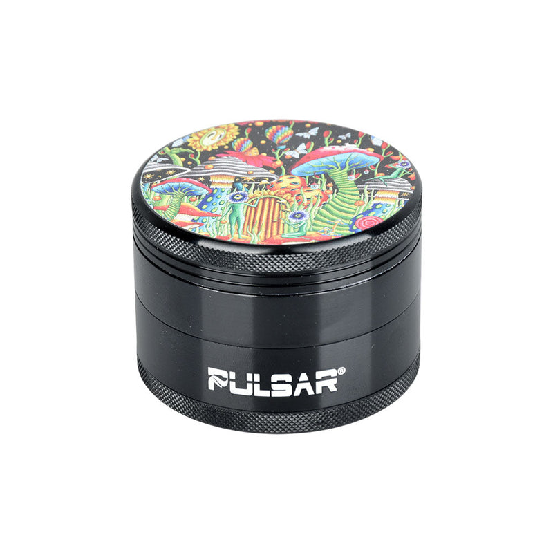 Pulsar Artist Series Grinder - 2.5" / 4pc / Assorted Designs 6PC DISPLAY - Headshop.com