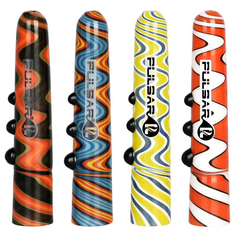 Pulsar River Flow Wigwag Glass Taster Bat - 4" / Colors Vary - Headshop.com