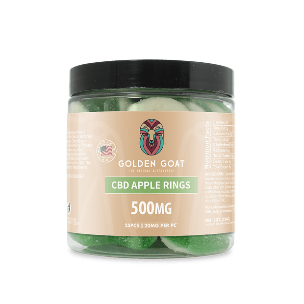 CBD Gummies 500MG - Apple Rings - Headshop.com