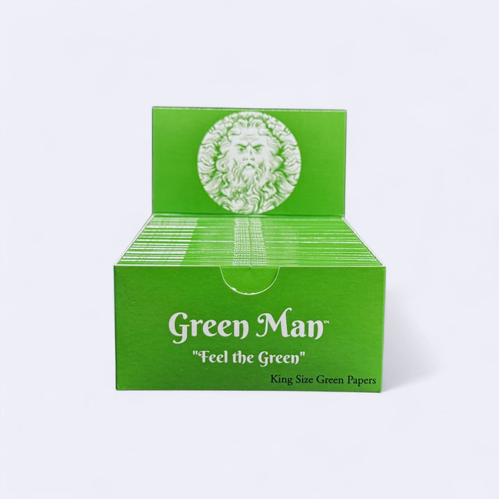 Green Man Green Rice Papers Box - Headshop.com