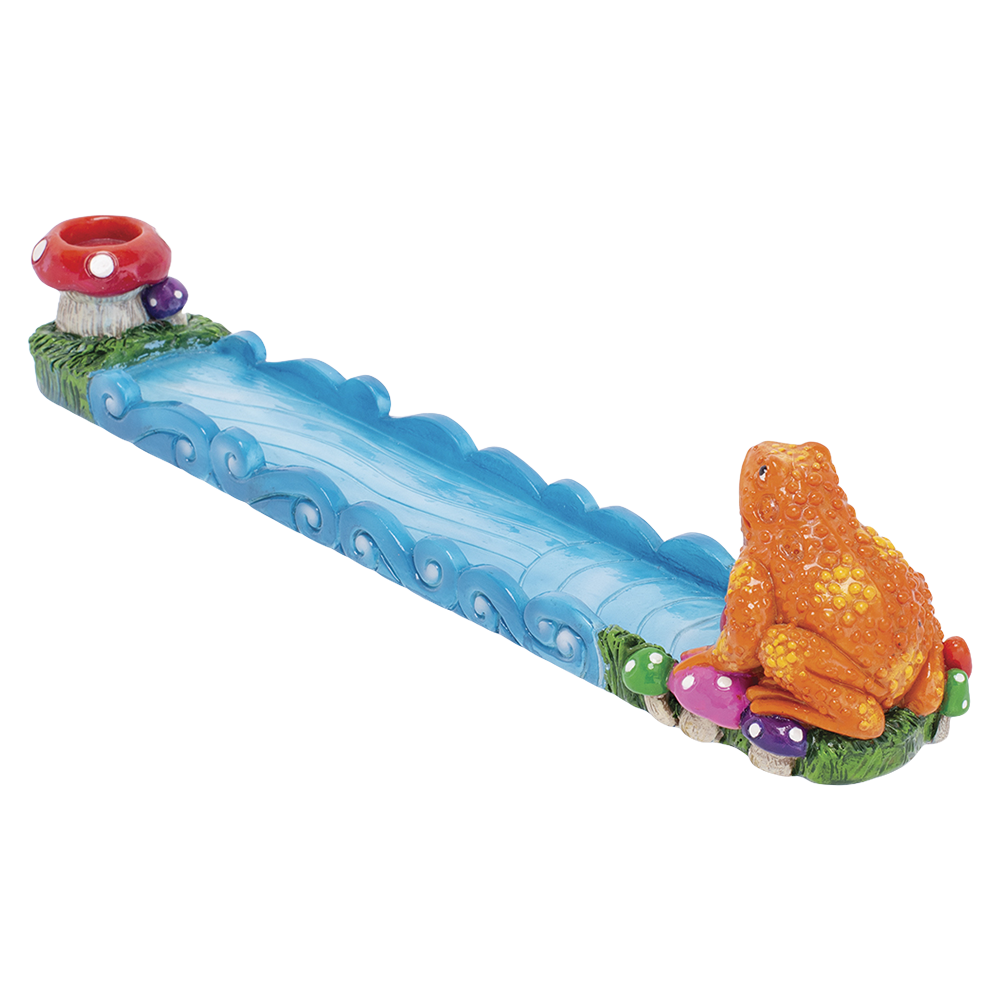Fujima Trippin' Golden Frog Incense Burner - 11" - Headshop.com