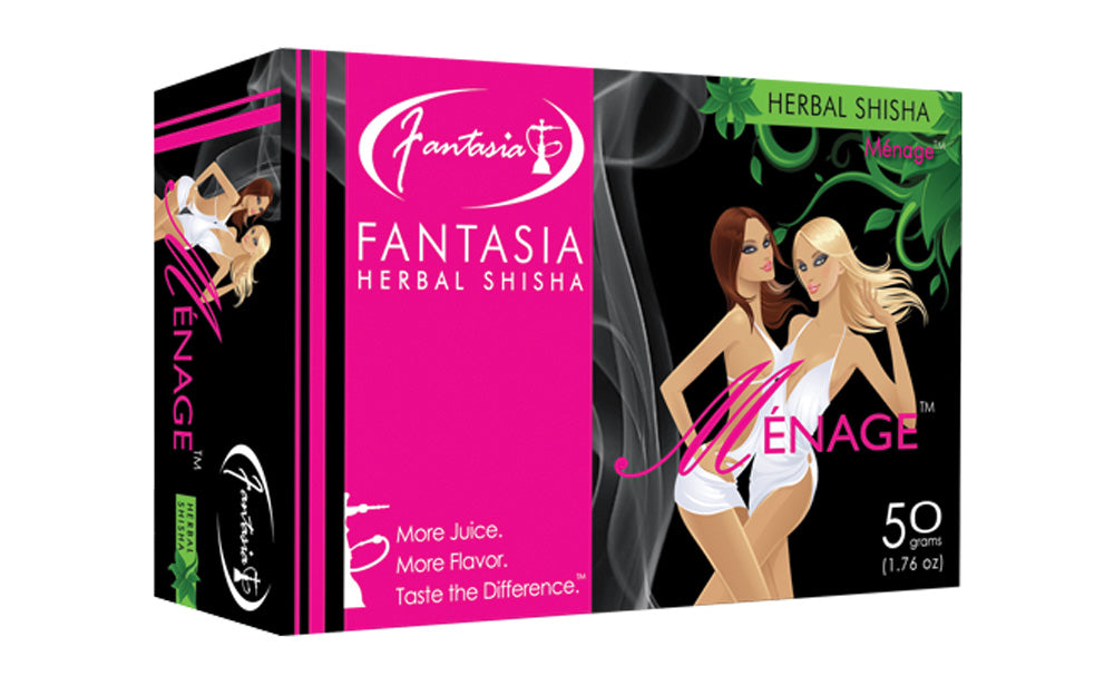 10PK DISP - 50g Fantasia Herbal Shisha - Headshop.com