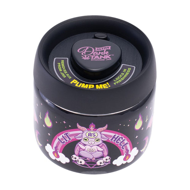 Fujima Dank Tank Vacuum Glass Jar - 4.2" / Lit As Hell - Headshop.com