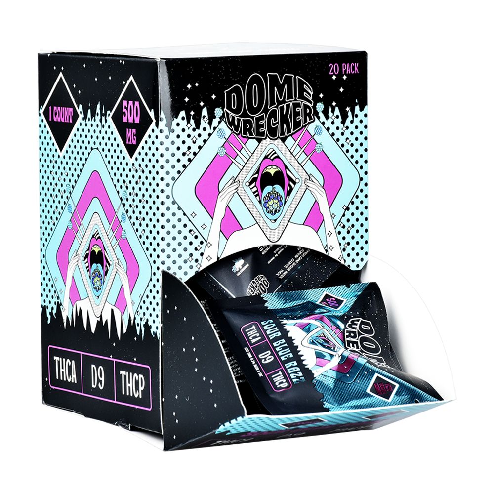 HiXotic Dome Wrecker D9+THCA+THCP Vegan Gummy | 500mg | 20pk - Headshop.com