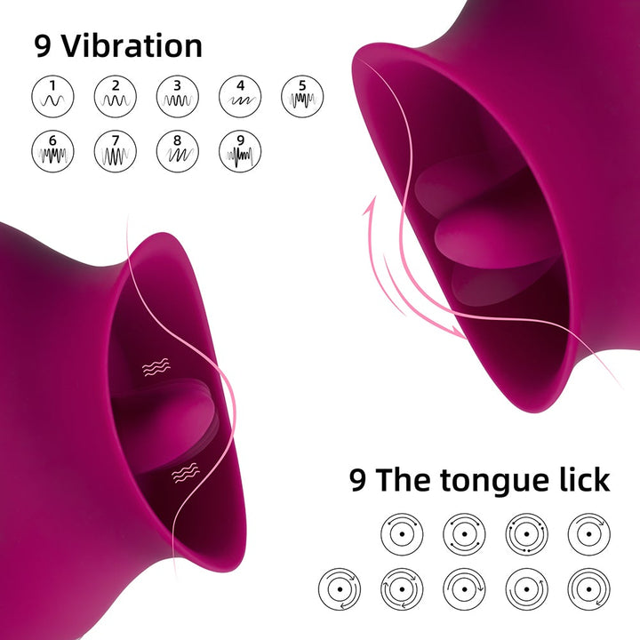 Honey Play Box Alvina Luxury Tongue Licking Clitoral Vibrator Magenta - Headshop.com