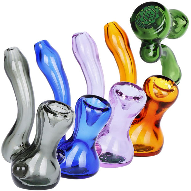 5CT BUNDLE - SeshGear Sherlock Jr. Mini Glass Hand Pipe - 2.5" / Assorted Colors