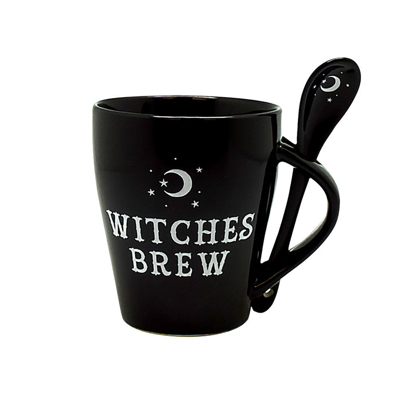 Witches Brew Ceramic Mug w/ Spoon Set - 10oz - Headshop.com