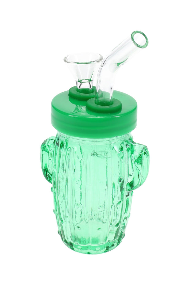 Colored Glass Cactus Water Pipe “Desert Sipper” – 3.5″ - Headshop.com