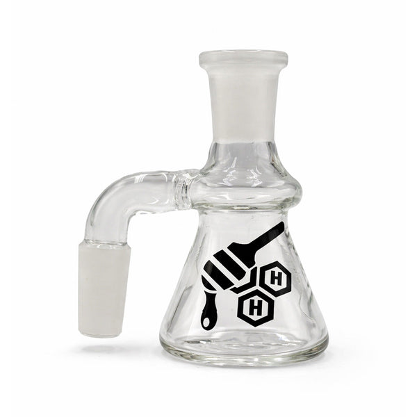 Honeybee Herb Beaker Base Glass DRY Ash Catcher