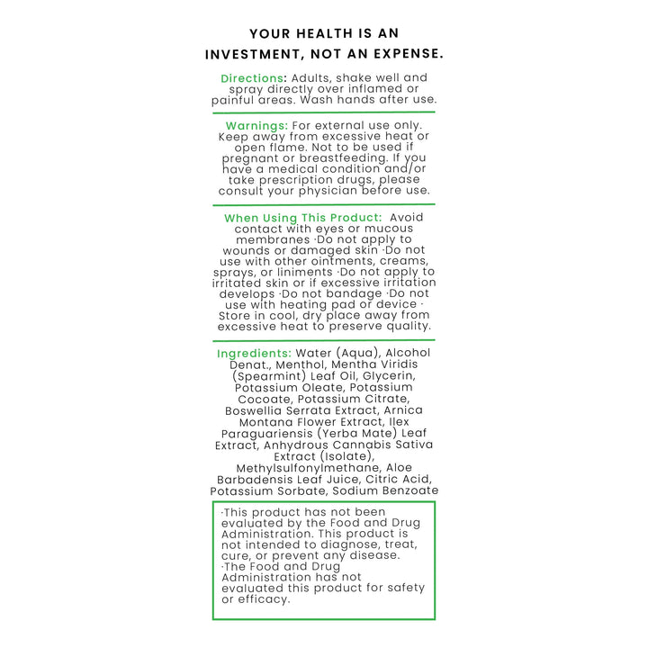 FlexCBD CBD Pain Relief Spray 2000 MG - Headshop.com