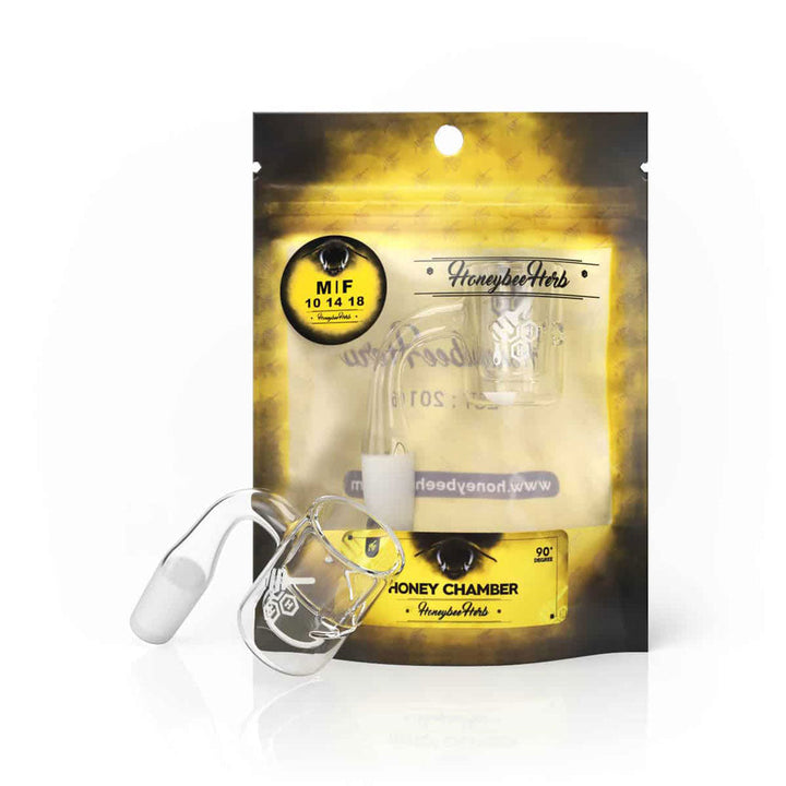 HONEY CHAMBER QUARTZ BANGER - 90° DEGREE | YL - Headshop.com