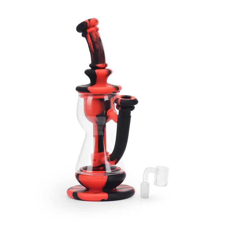 Ritual - 10'' Silicone Deluxe Incycler - Black & Red - Headshop.com