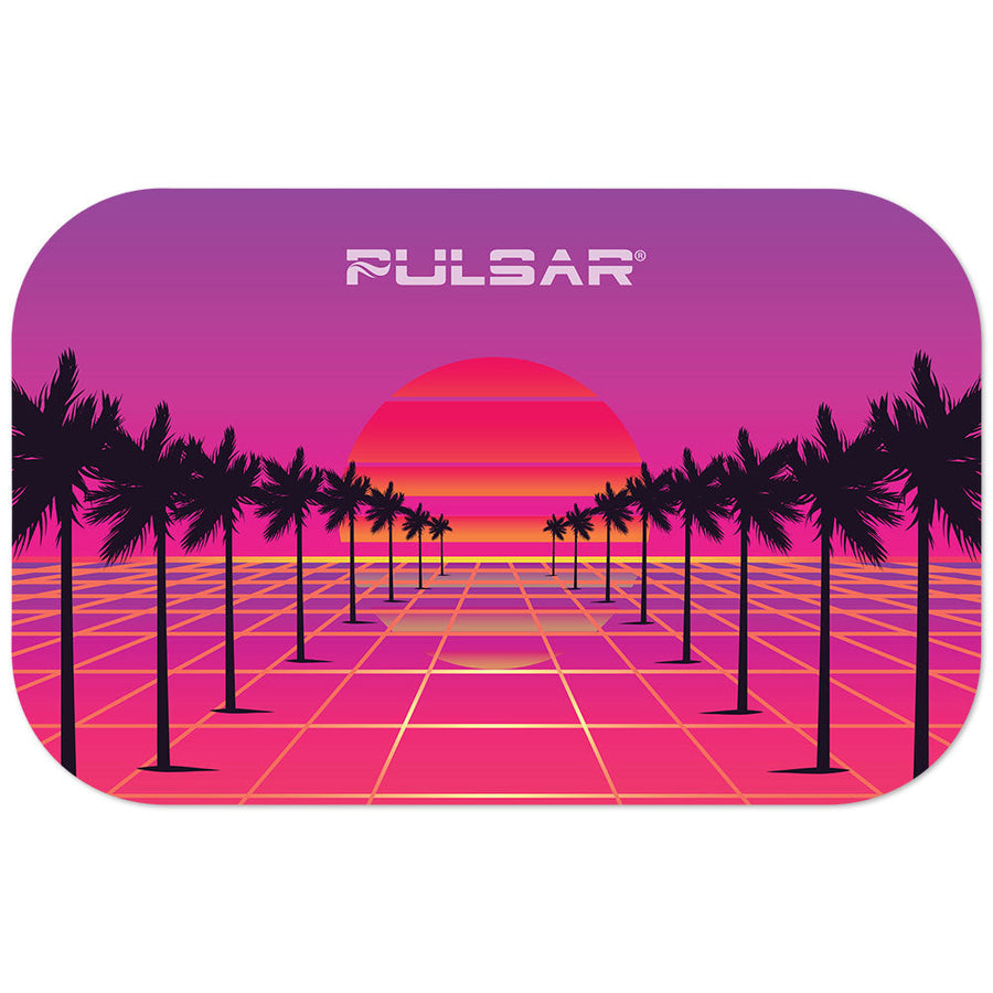Pulsar Magnetic Rolling Tray Lid - 11"x7" / 84 Sunset 3D - Headshop.com