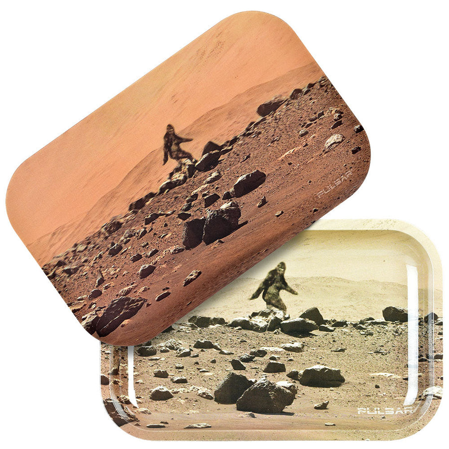 Pulsar Metal Rolling Tray w/ 3D Lid | Bigfoot on Mars - Headshop.com
