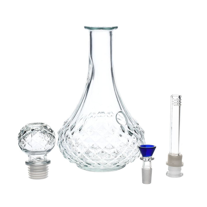 Vintage Decanter Style Glass Bong w/ Cap - 8.25"/ Long Neck - Headshop.com