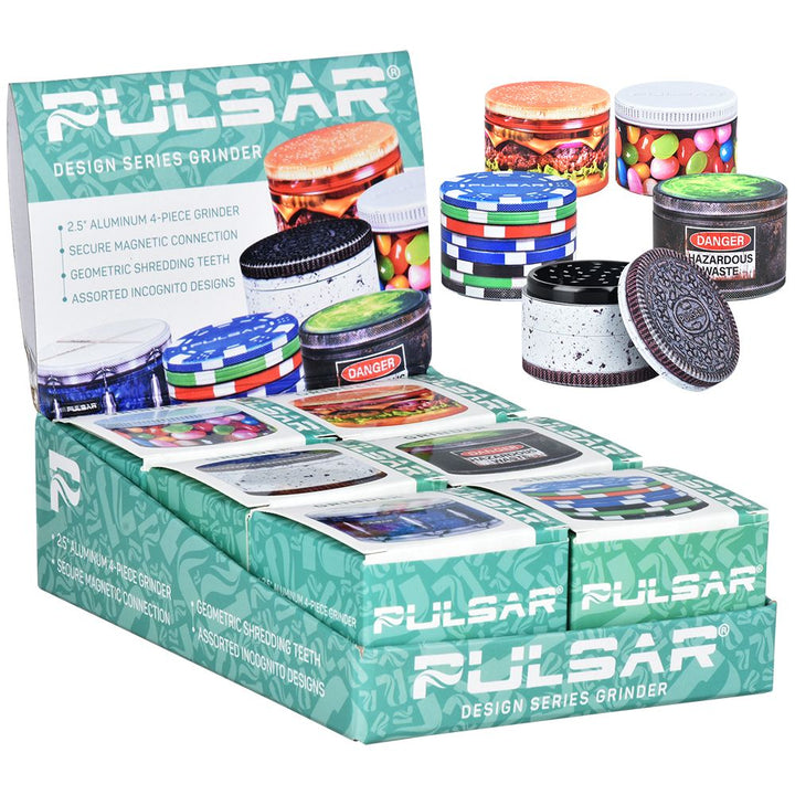 Pulsar OBJEX Design Series Aluminum Grinder | 4pc | 2.5" - Headshop.com