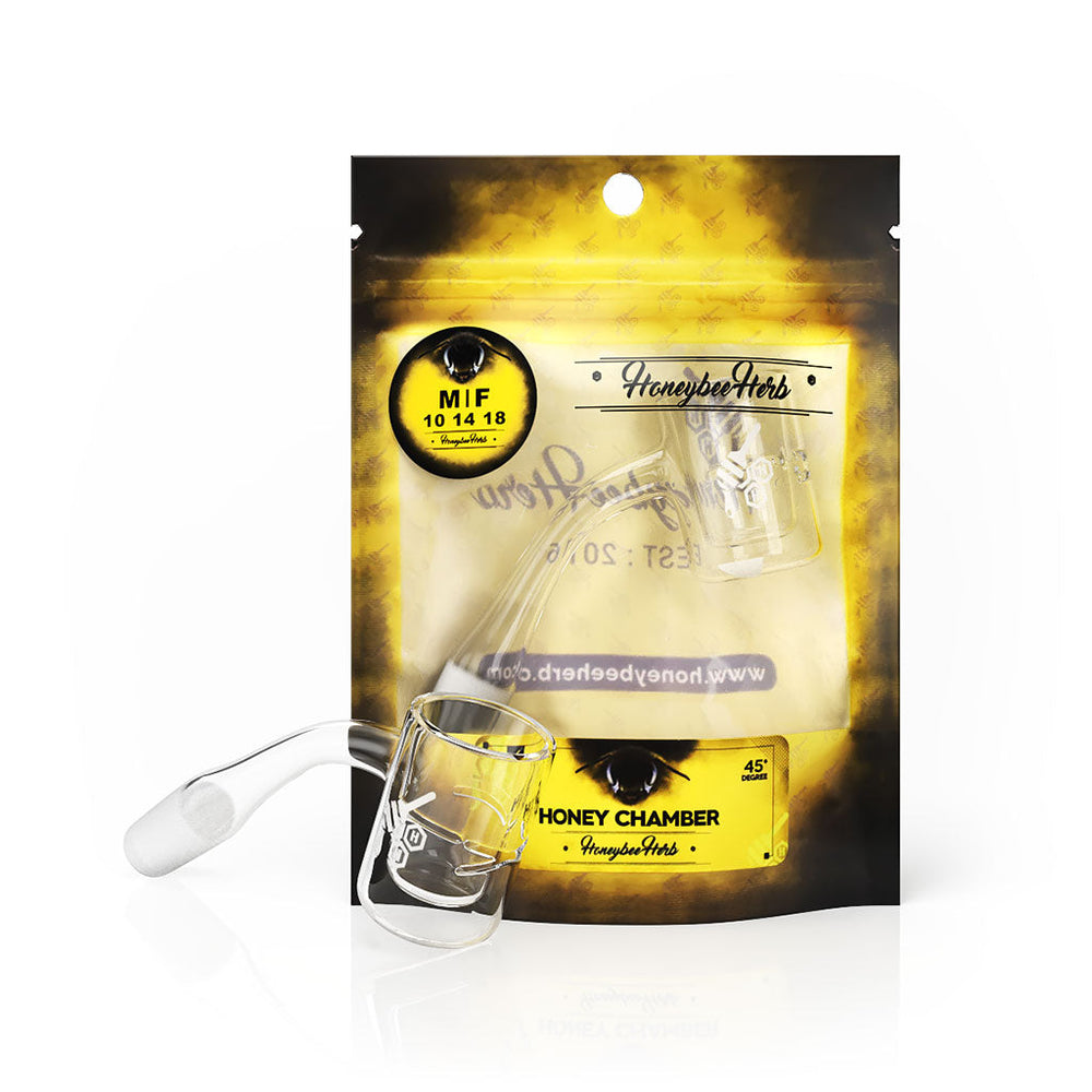 HONEY CHAMBER QUARTZ BANGER - 45° DEGREE | YL - Headshop.com