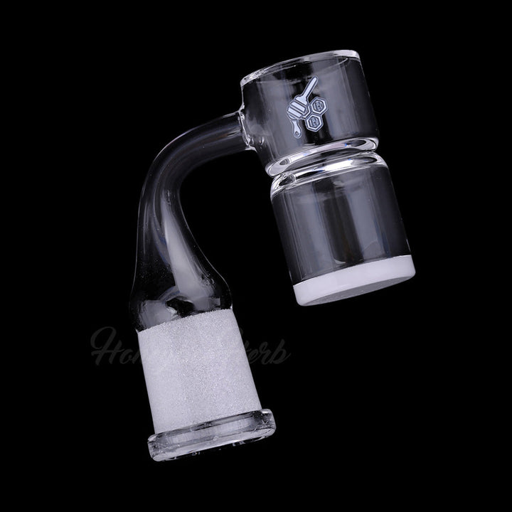 HONEY & MILK BEVEL SPLASH BUCKET QUARTZ BANGER - 90° DEGREE | YL - Headshop.com