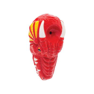 Wacky Bowlz Red Dragon Ceramic Hand Pipe | 3.5" - Headshop.com